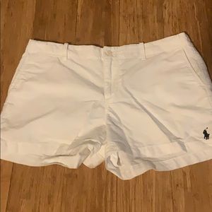Polo white shorts